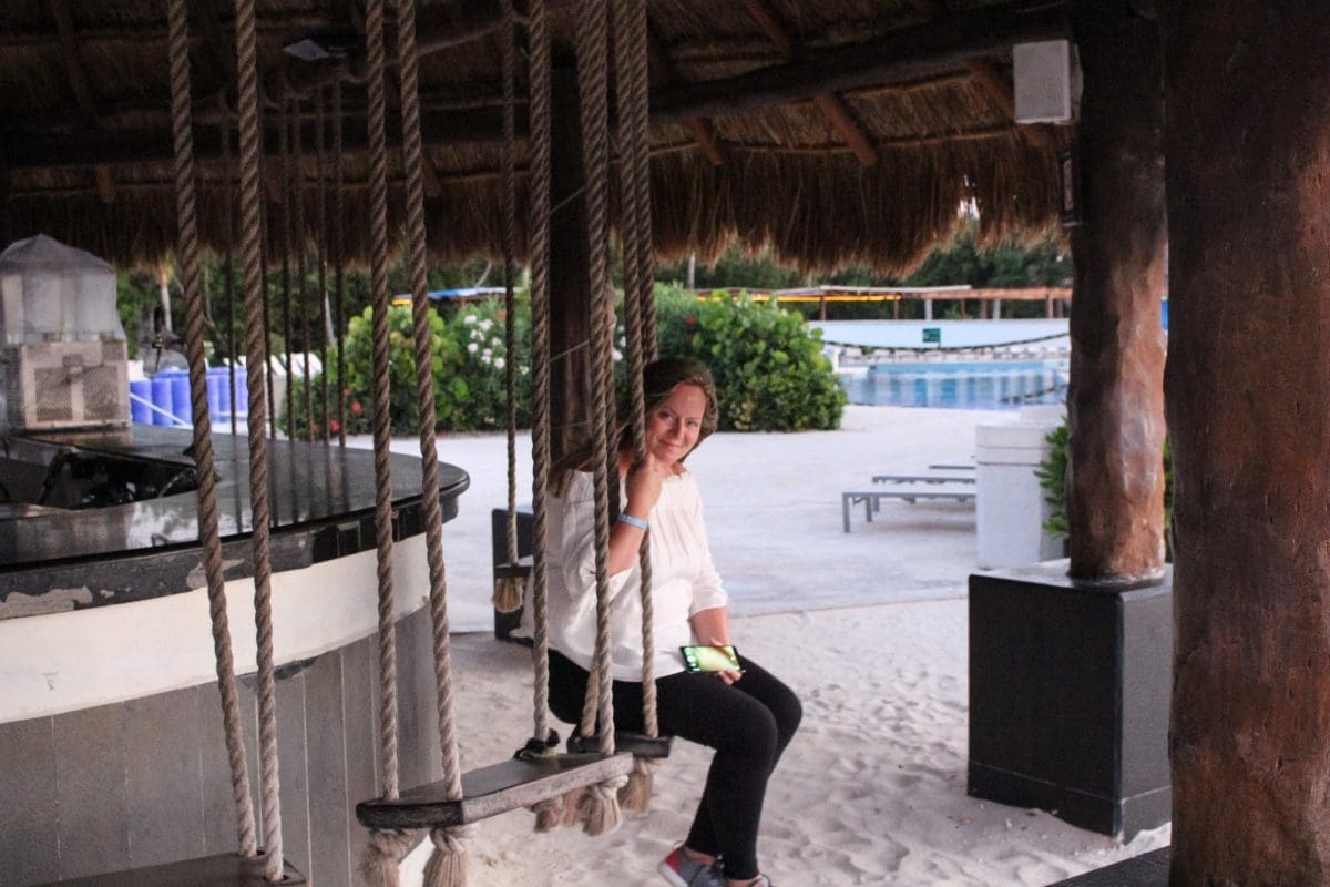 Checking in at BlueBay Grand Esmeralda