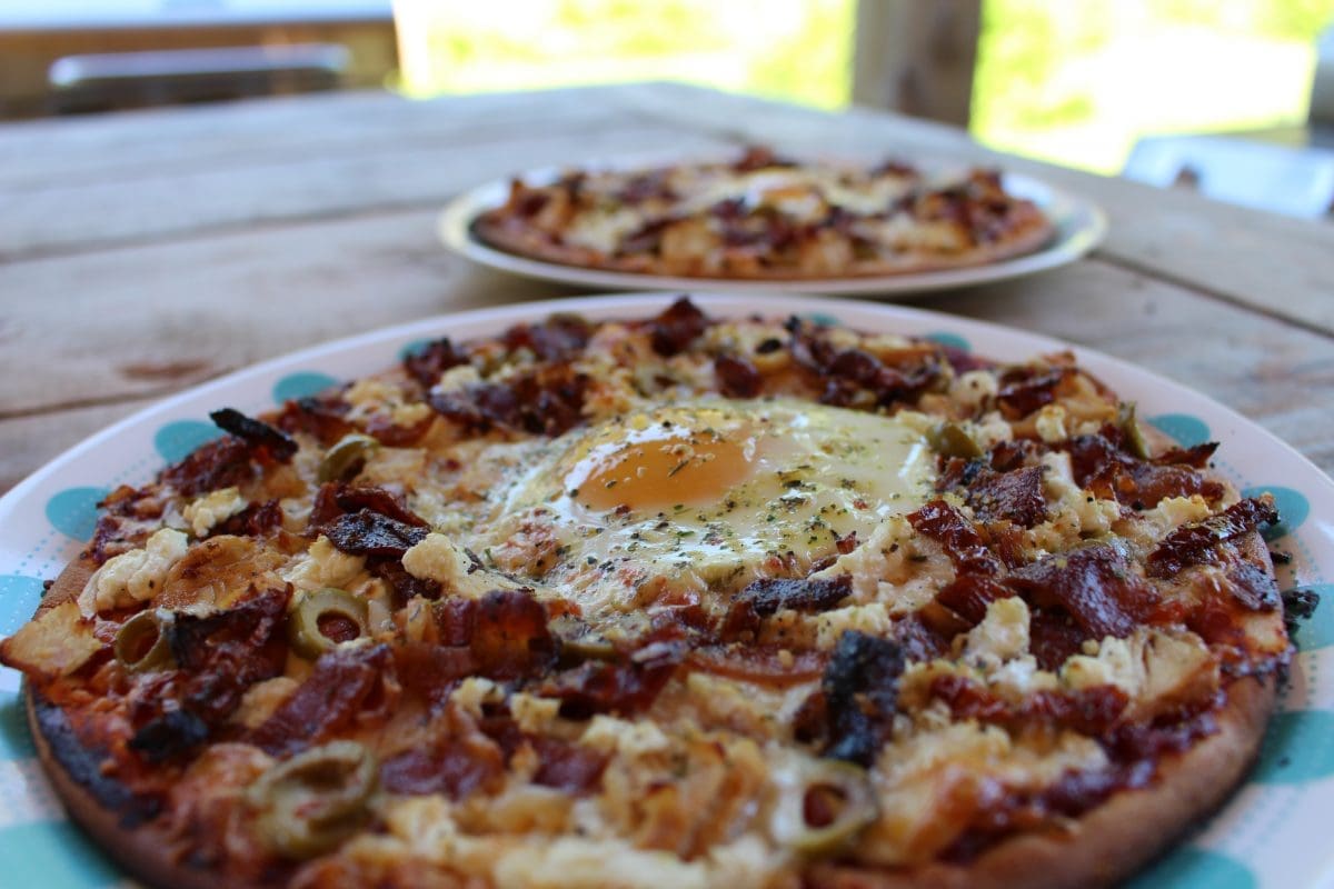 Grilled Breakfast Pizza