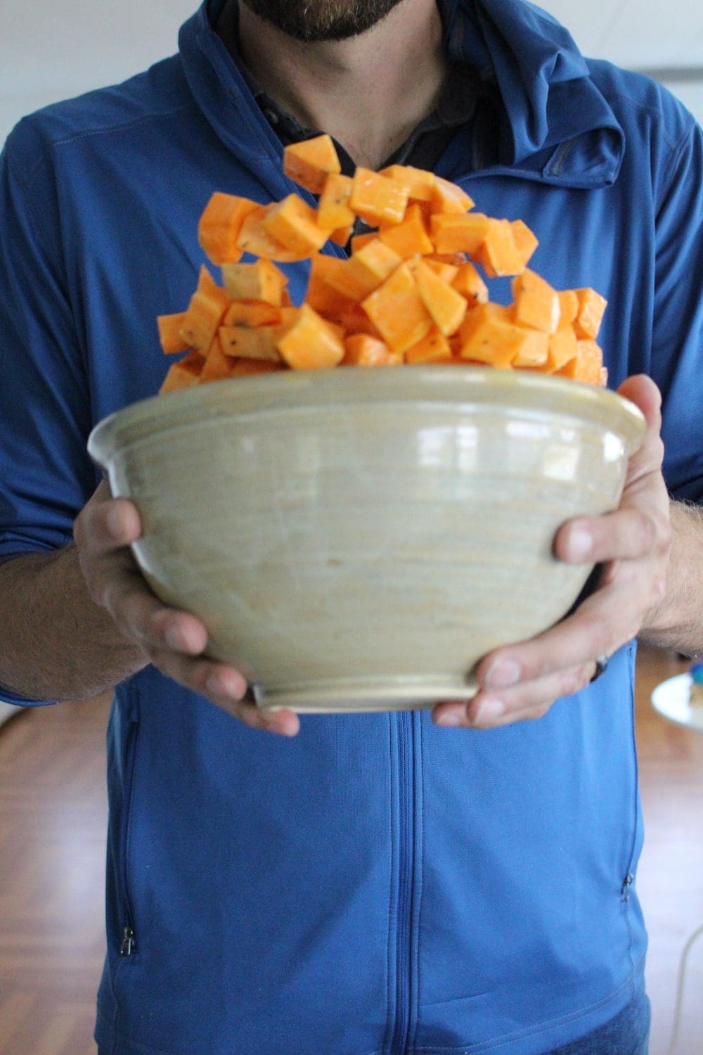 seven layer sweet potato salad