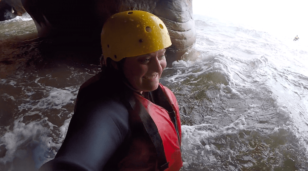 Cave Swimming in the Magdalen Islands