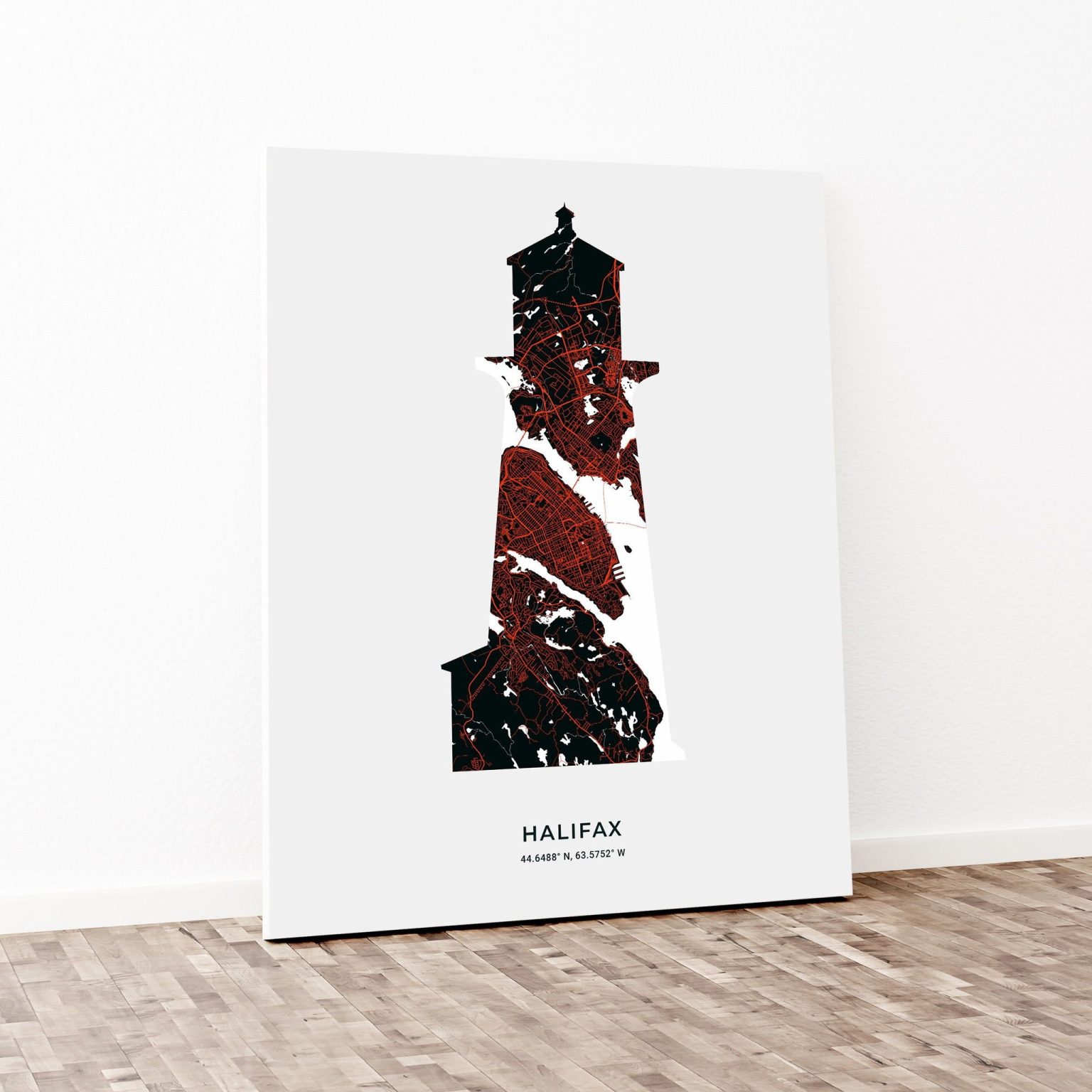 Nova Scotia gift guide Halifax Map Art