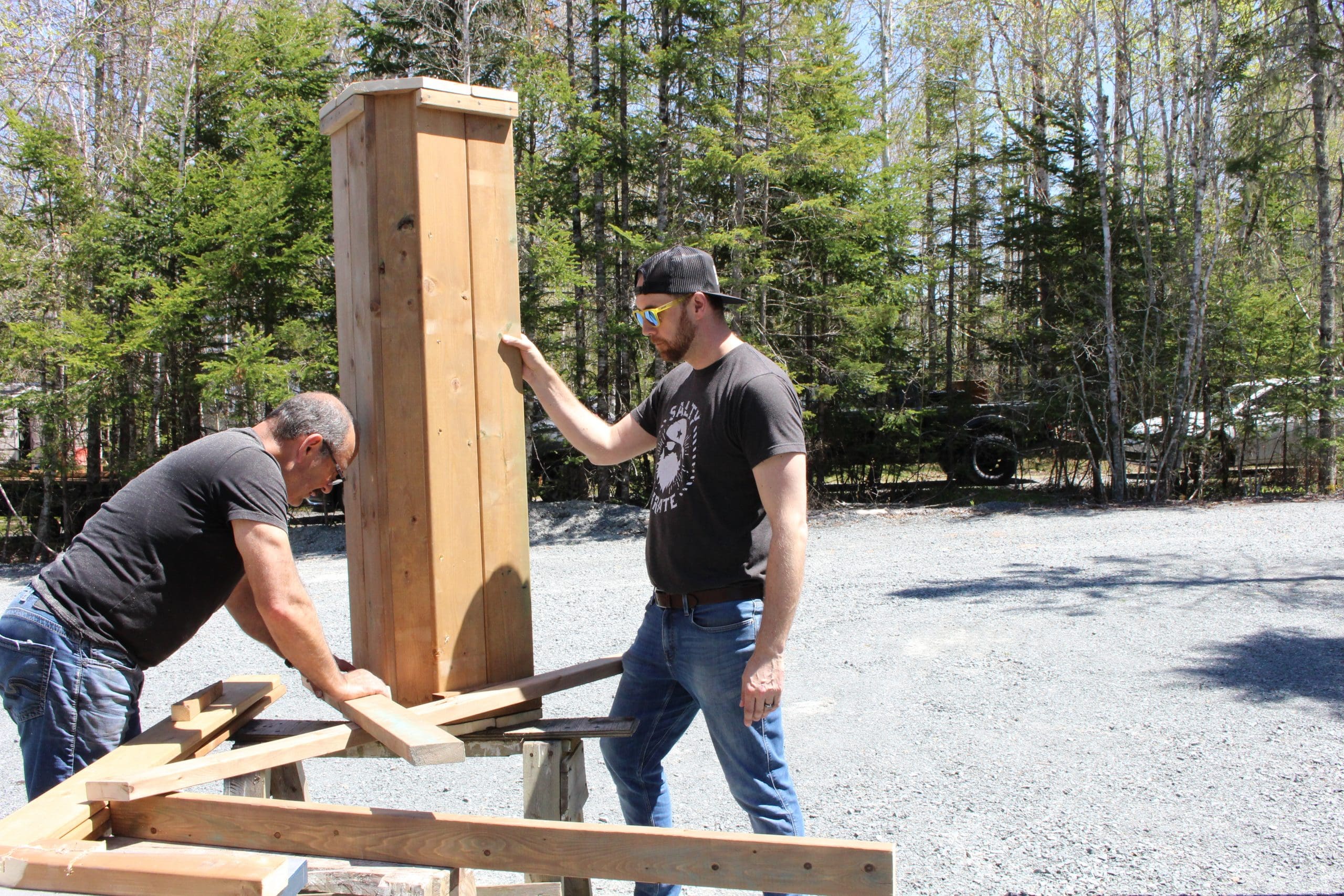 DIY upright garden box